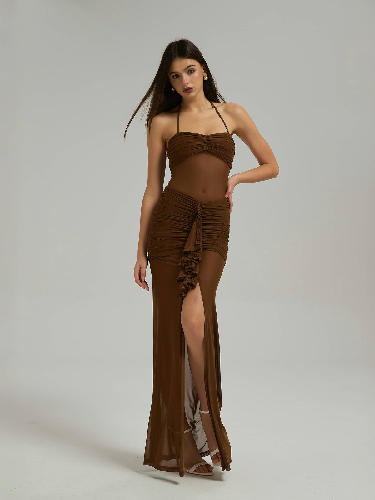 ladies arabian fancy dress Marwa Fashion Arabic Dress for Women – Dubai Kaftan Islamic Muslim Cos –  Mujeza Honey main image 0