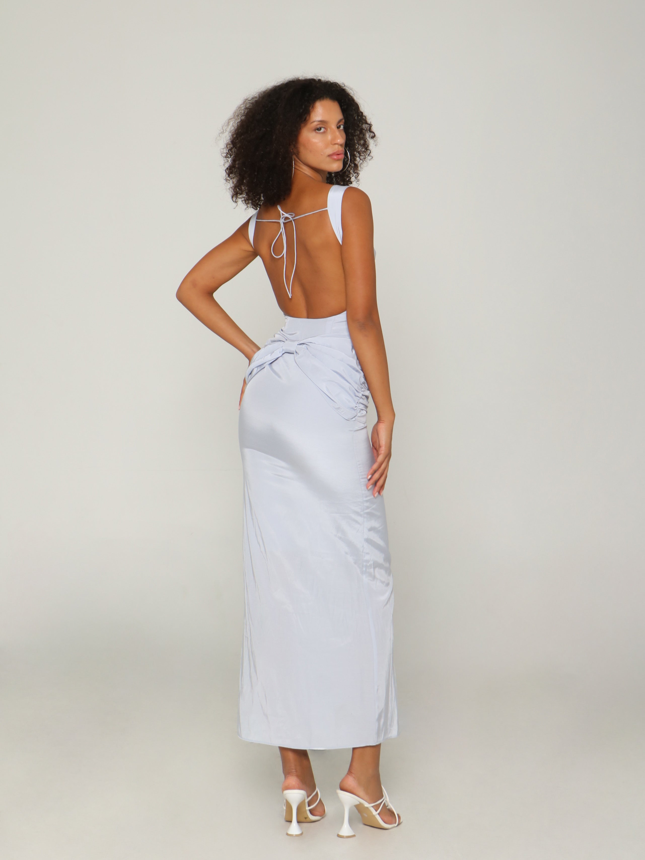 MOONLIT BOW MAXI DRESS