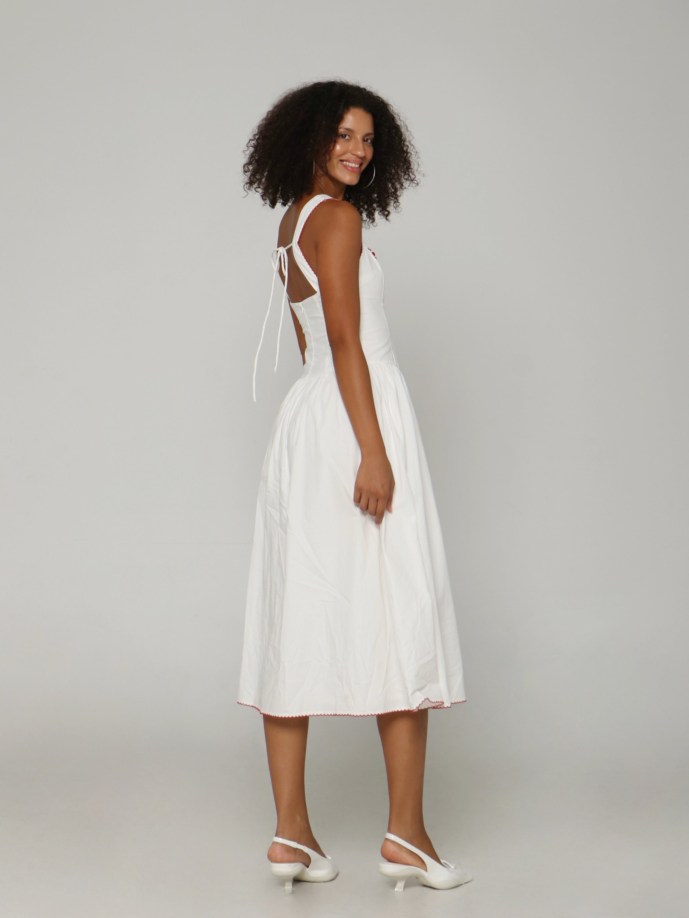BELLE ROSE MIDI DRESS