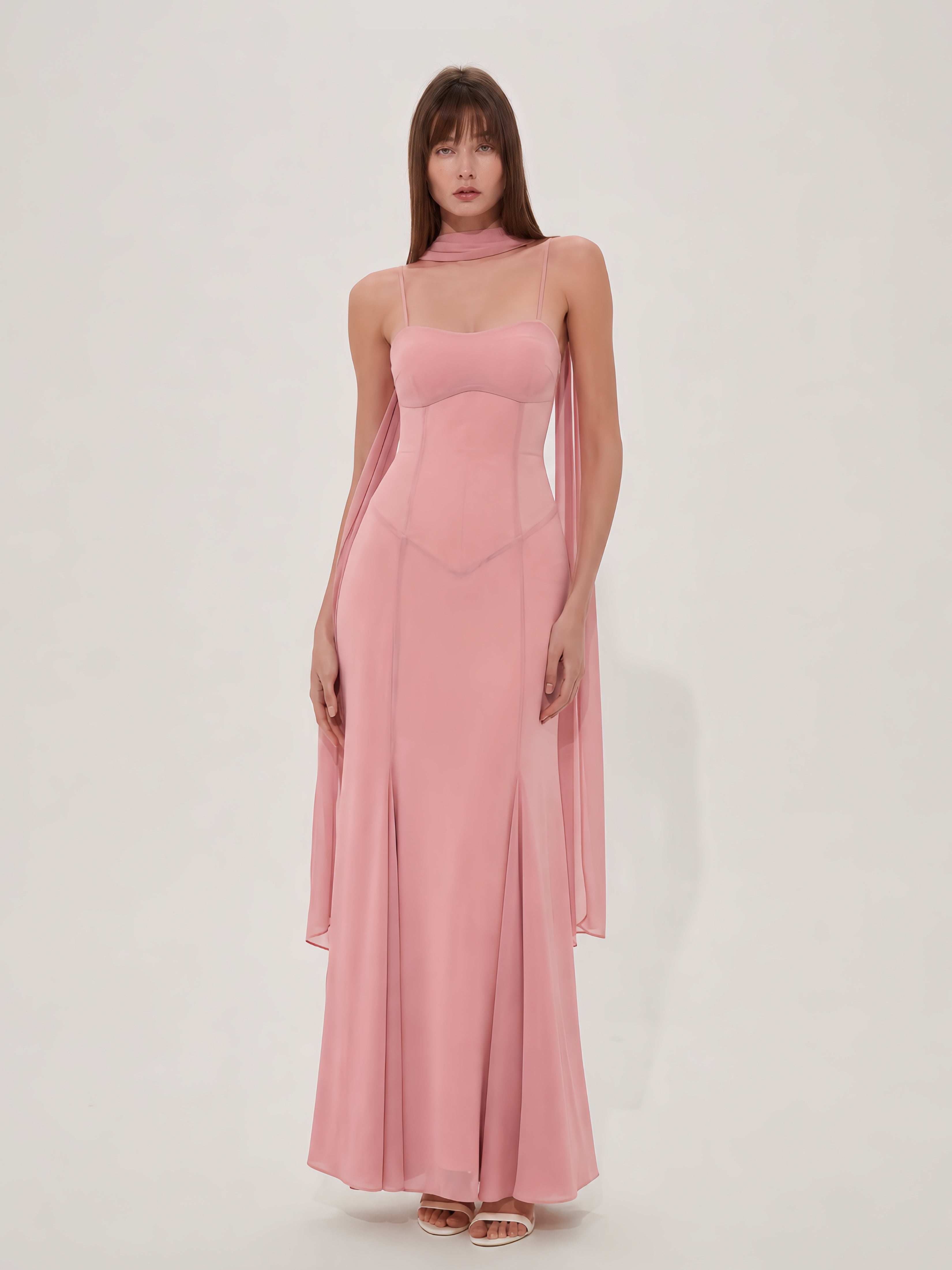 BELLA ROSA MAXI DRESS - BLUSH PINK