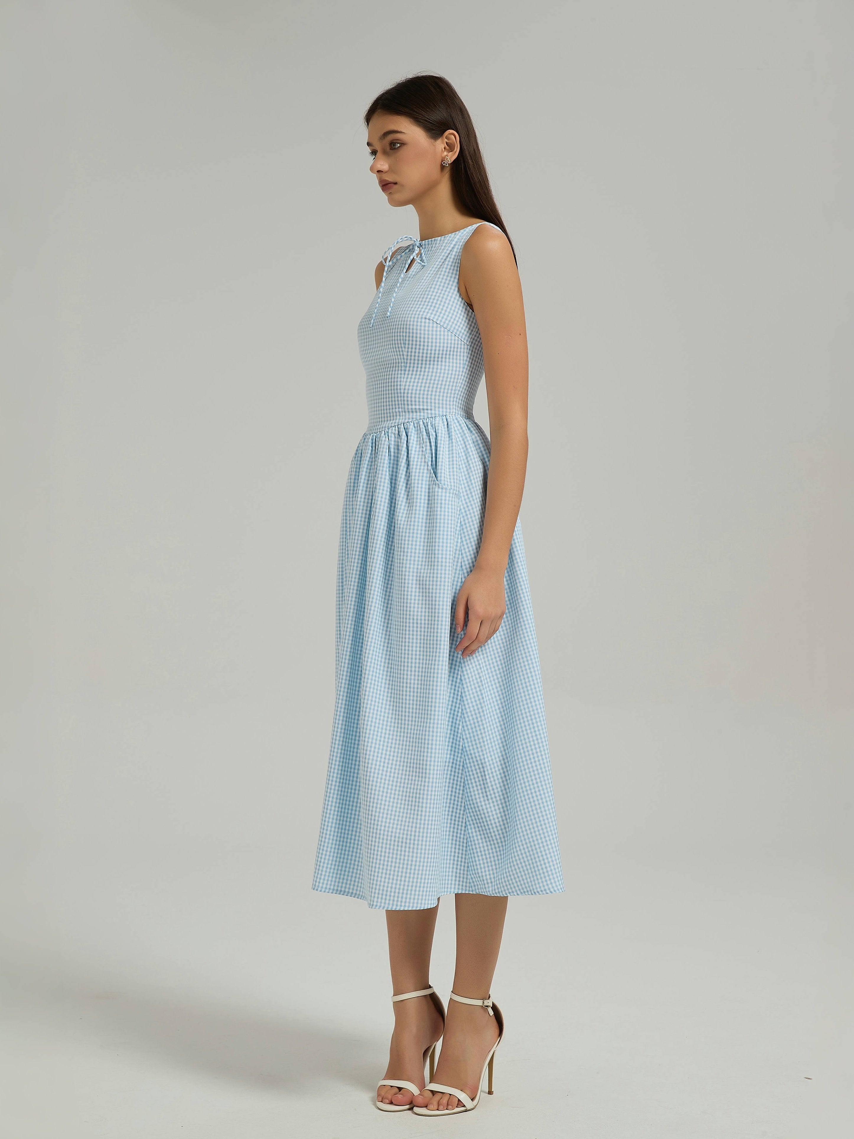 GRACE MIDI DRESS - POWDER BLUE
