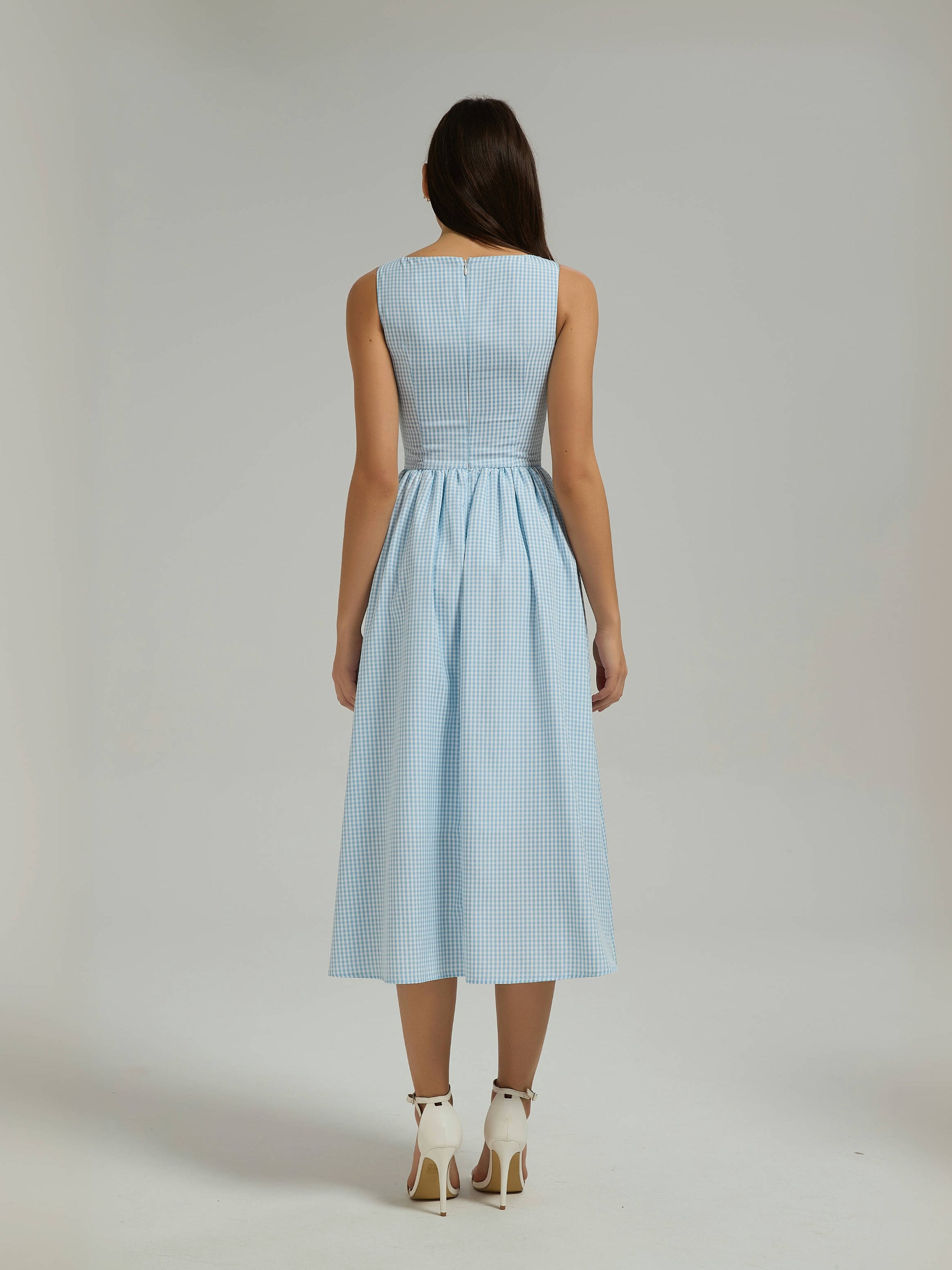 GRACE MIDI DRESS - POWDER BLUE