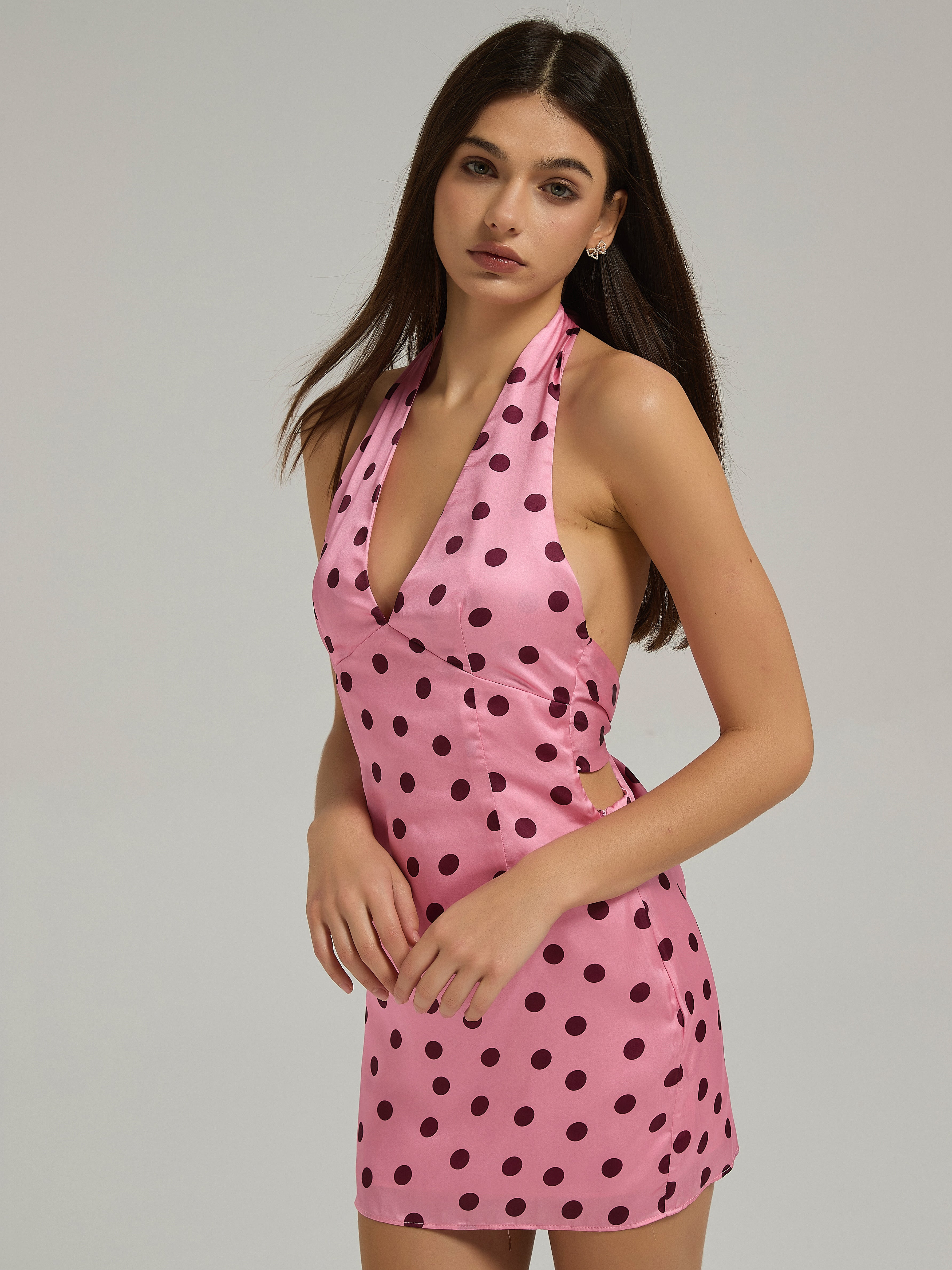 PINK CHERRY MINI DRESS - PINK