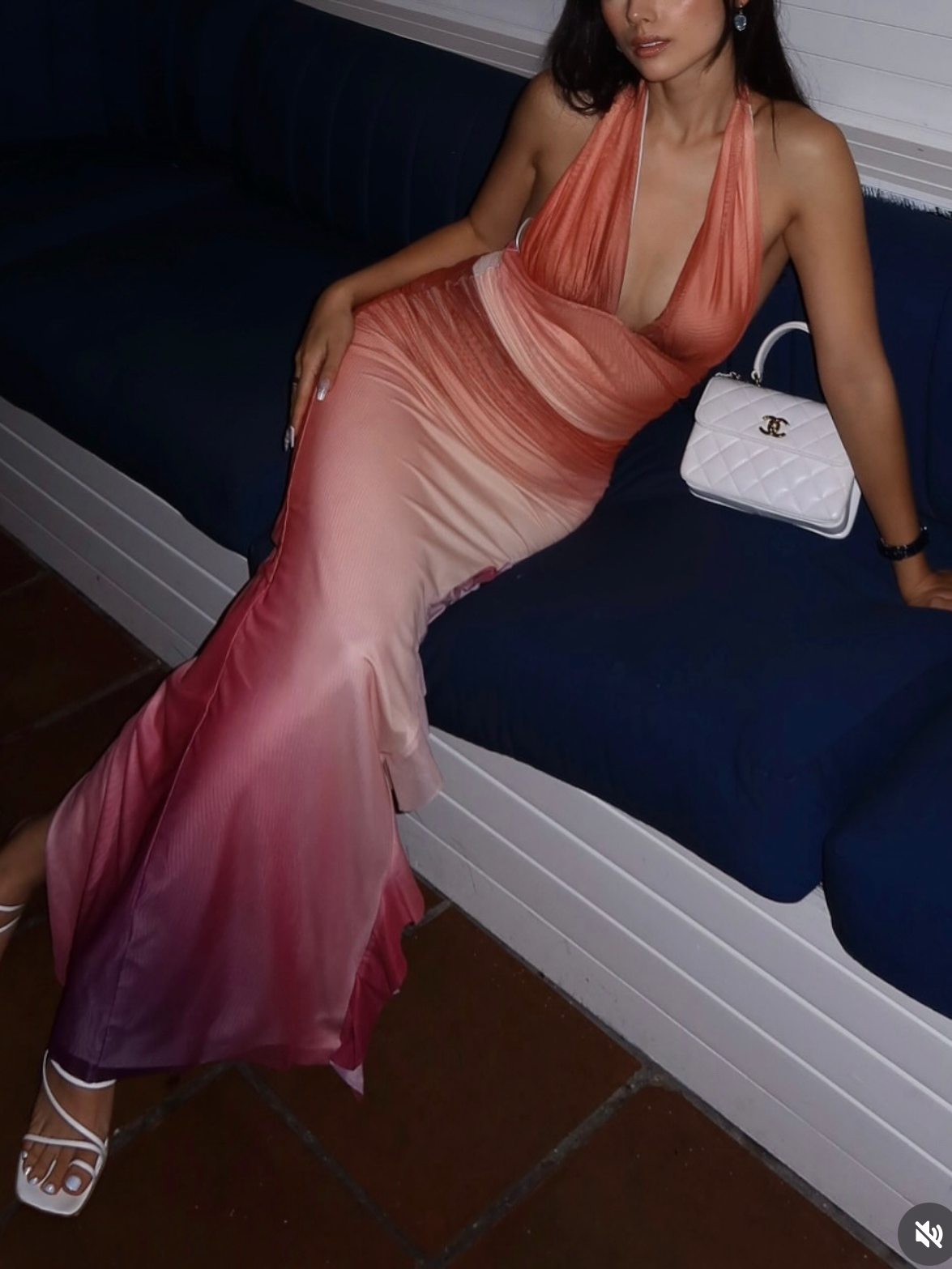 SAVANNAH OMBRE MAXI DRESS - ORANGE GRADIENT