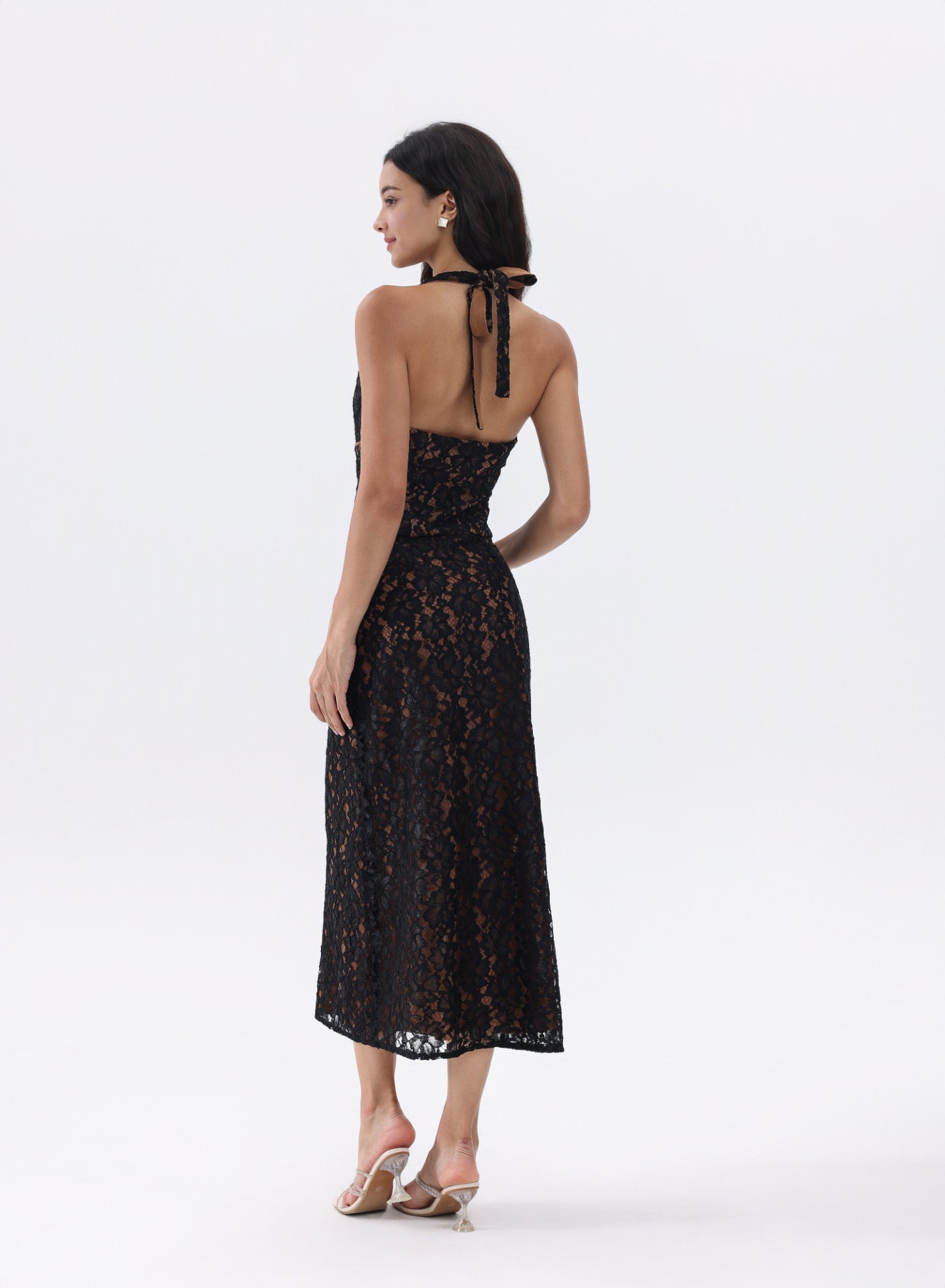 RAVEN LACE MIDI DRESS
