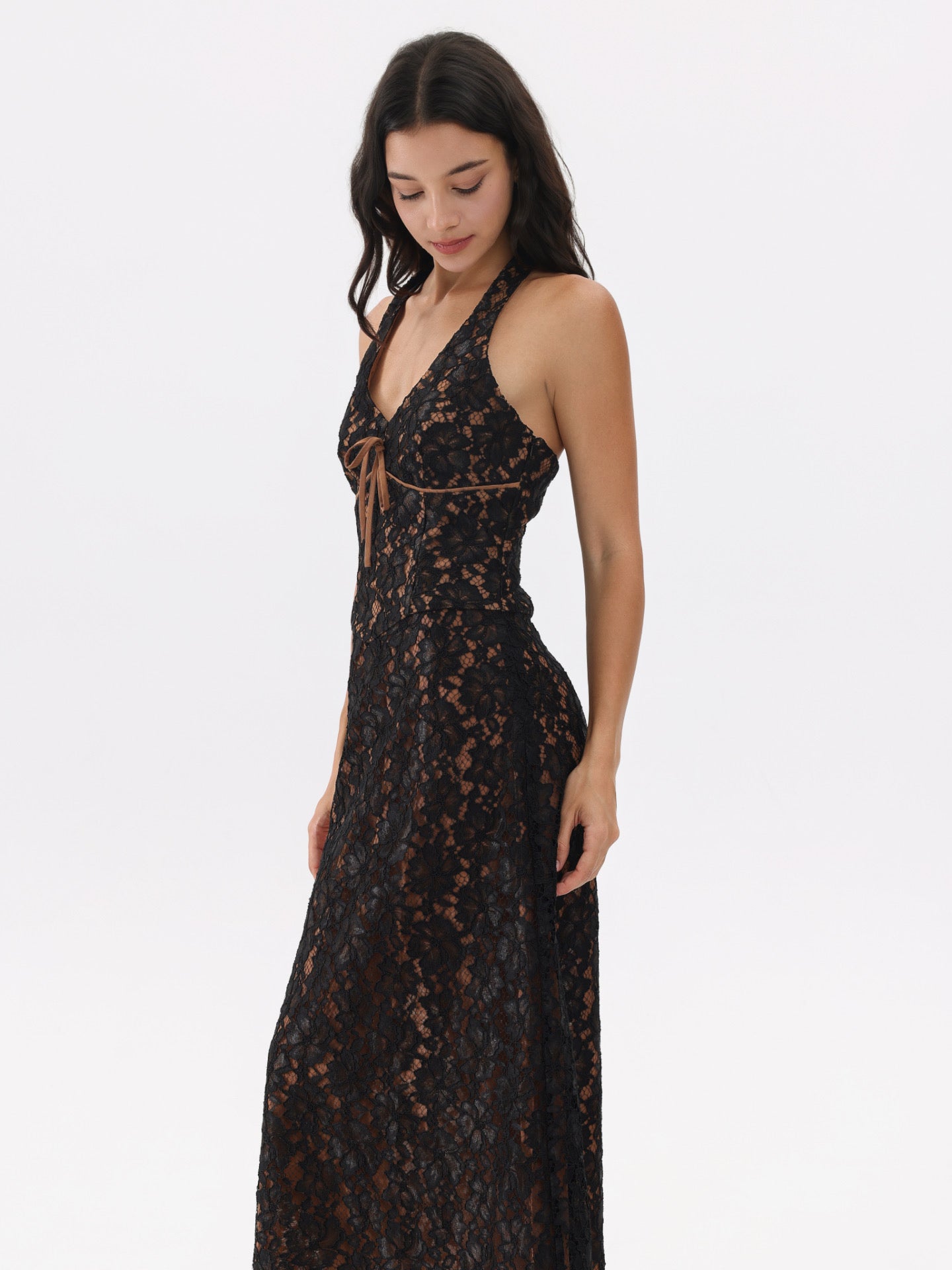RAVEN LACE MIDI DRESS