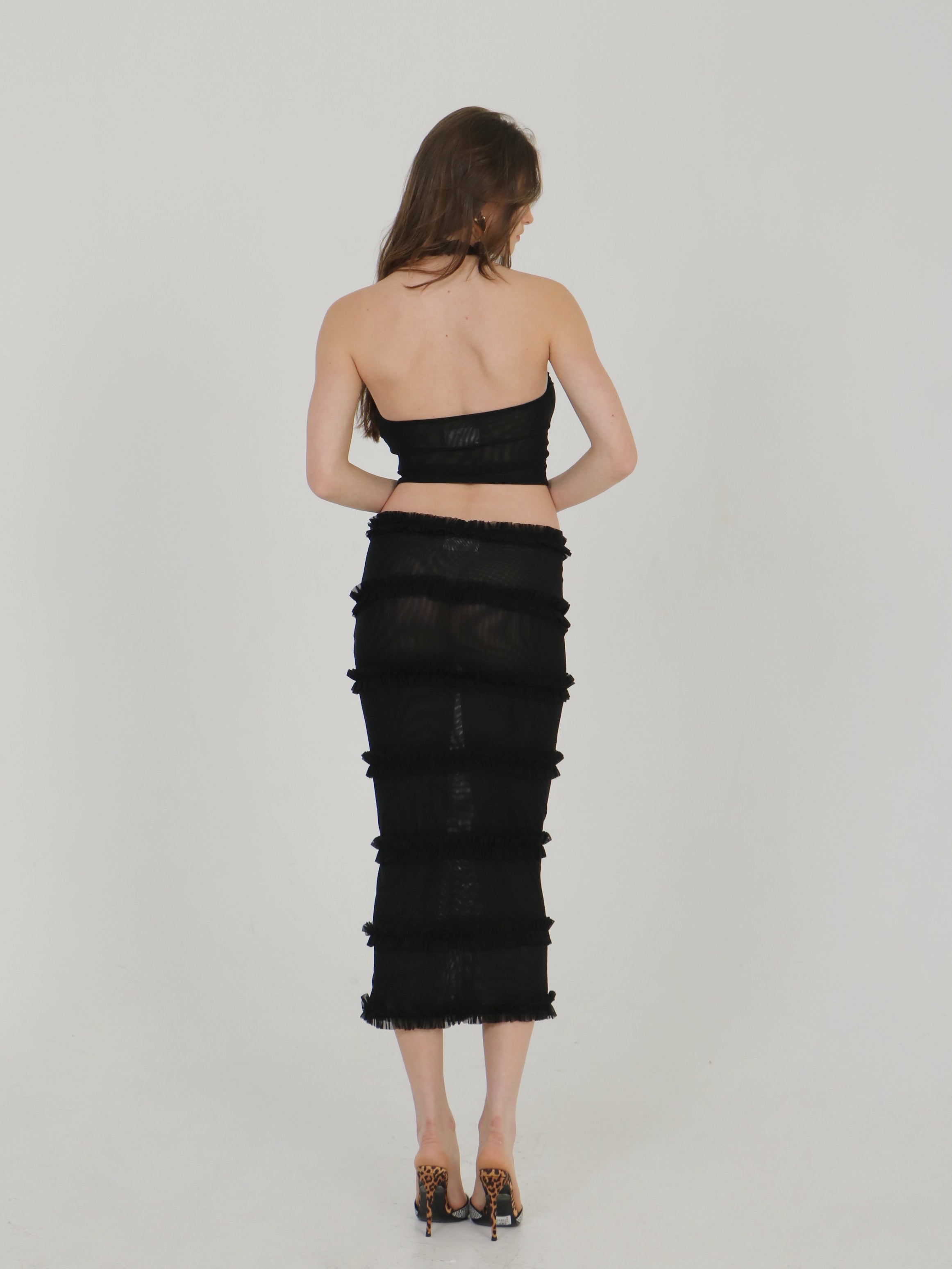 MIDNIGHT SHEER RUCHED SET