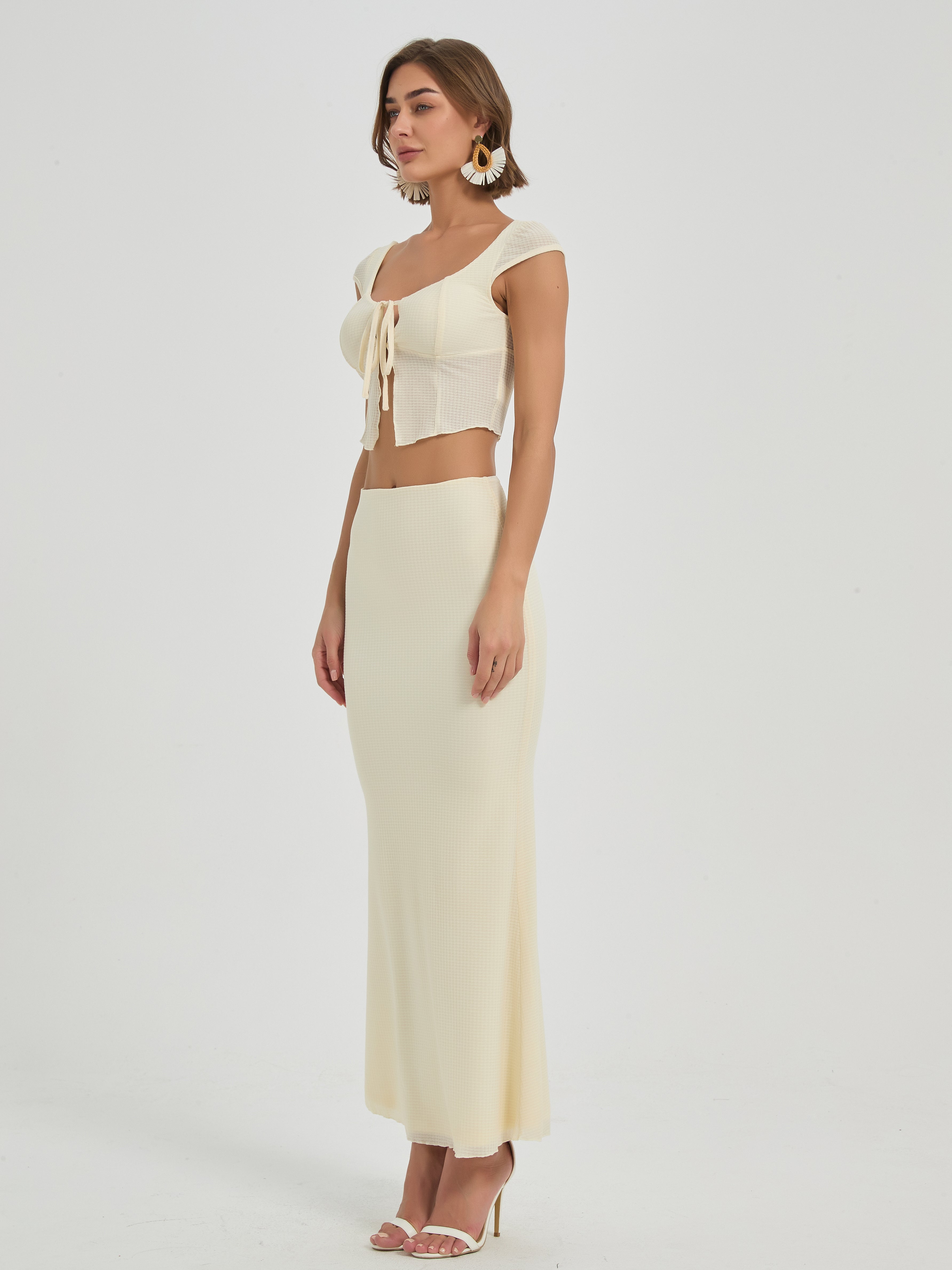 ISLA TIE MAXI SET - CREAM
