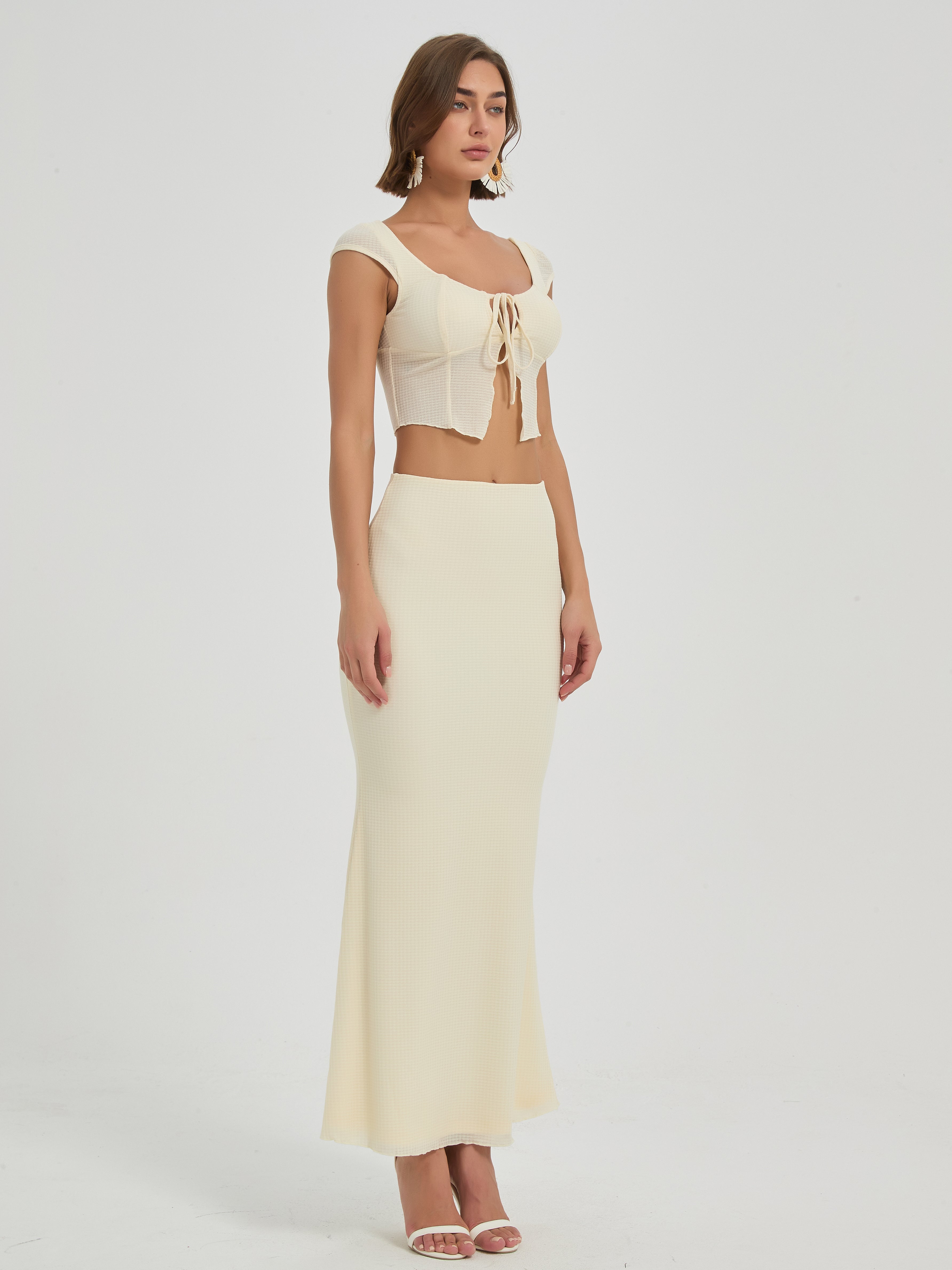 ISLA TIE MAXI SET - CREAM