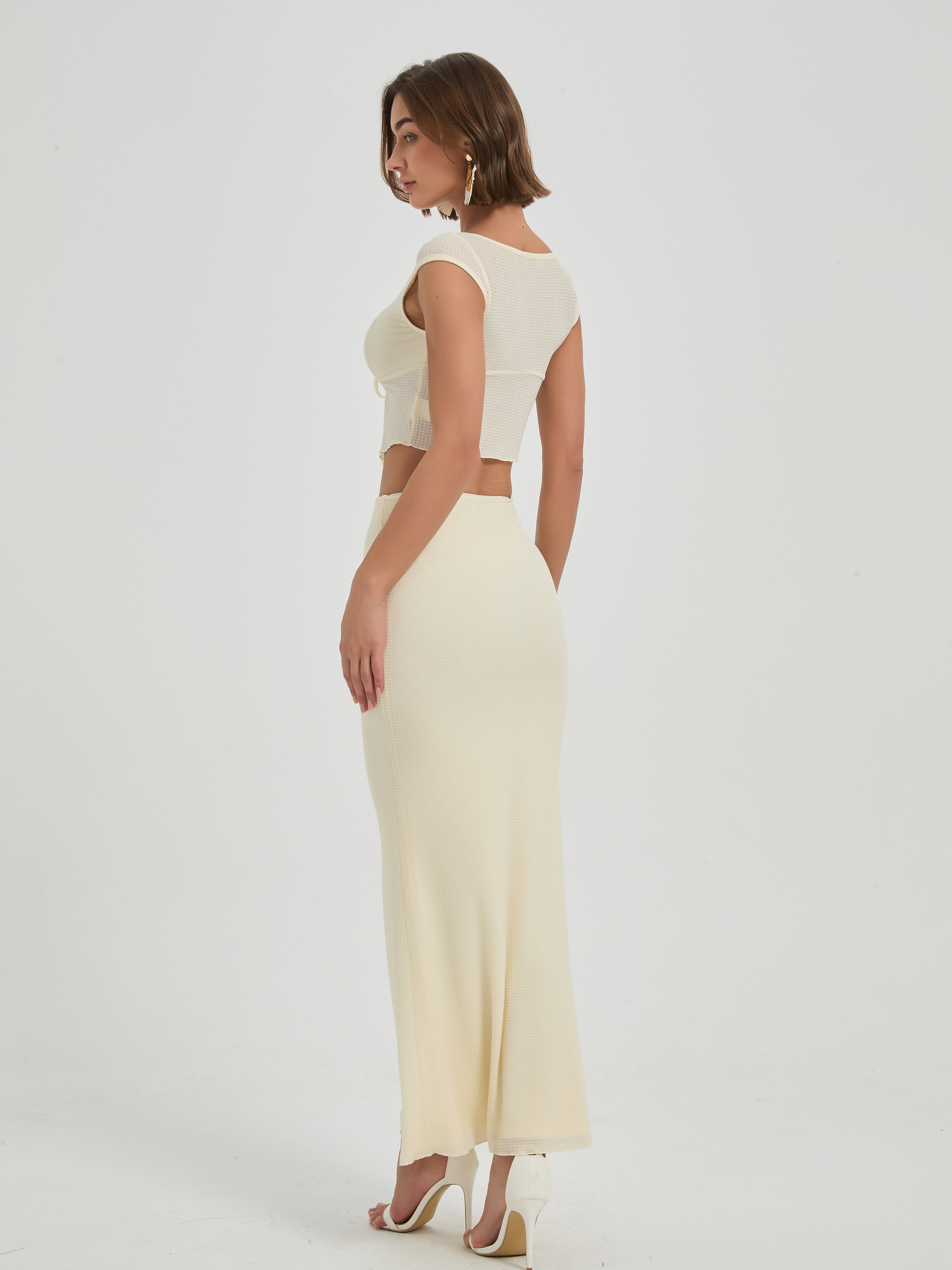 ISLA TIE MAXI SET - CREAM