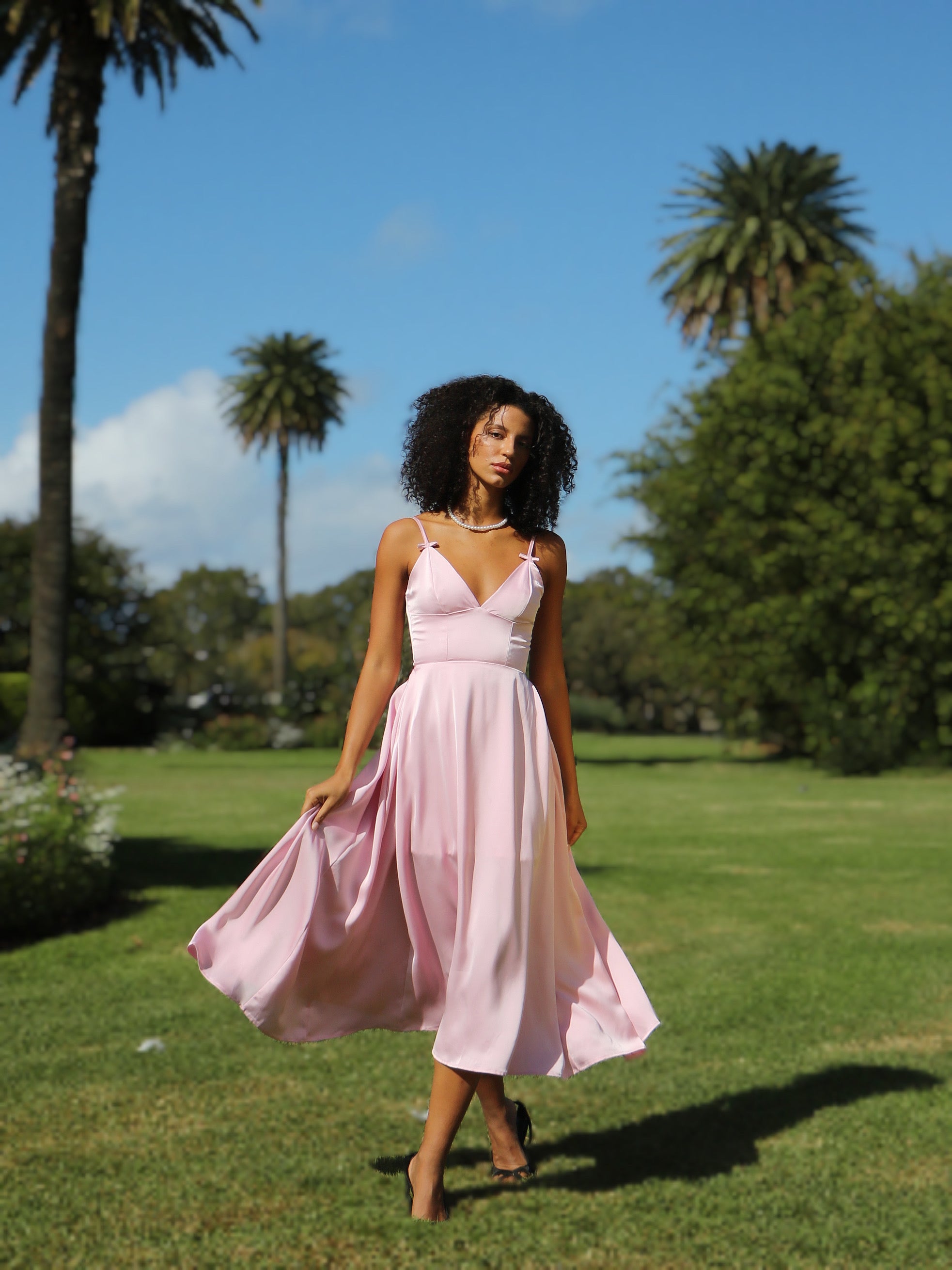 BLUSH BLOOM SLIP DRESS